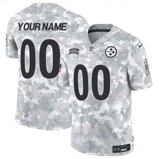 Men Pittsburgh Steelers Active Player Custom 2024 F U S E Arctic Camo Salute To Service Limited Stitched Football Jersey Men Pittsburgh Steelers Active Player Custom 2024 F U S E Arctic Camo Salute To Service Limited Stitched Football Jersey