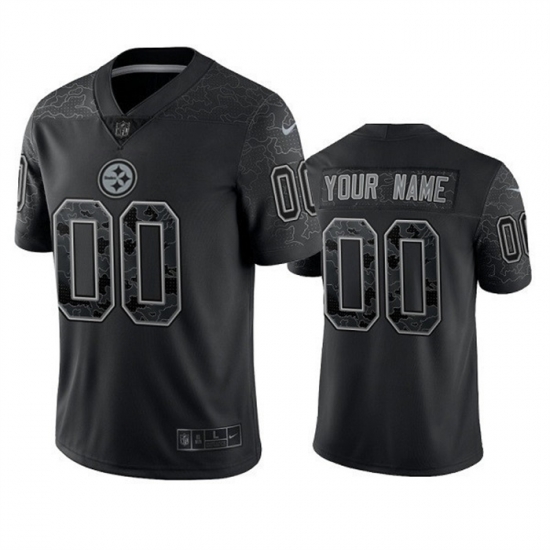 Men Women Youth Pittsburgh Steelers Active Player Custom Reflective Limited Stitched Jersey Men Women Youth Pittsburgh Steelers Active Player Custom Reflective Limited Stitched Jersey