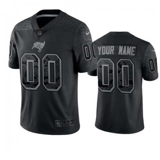 Men Women Youth Custom Tampa Bay Buccaneers Black Reflective Limited Stitched Jersey Men Women Youth Custom Tampa Bay Buccaneers Black Reflective Limited Stitched Jersey