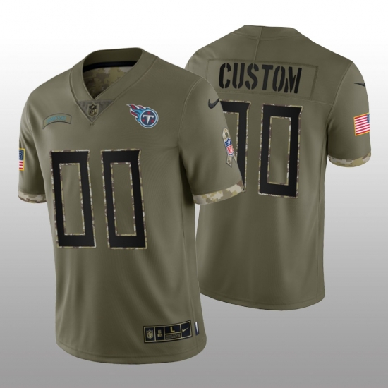 Men Women Youth Tennessee Titans ACTIVE PLAYER Custom Olive 2022 Salute To Service Limited Stitched Jersey Men Women Youth Tennessee Titans ACTIVE PLAYER Custom Olive 2022 Salute To Service Limited Stitched Jersey