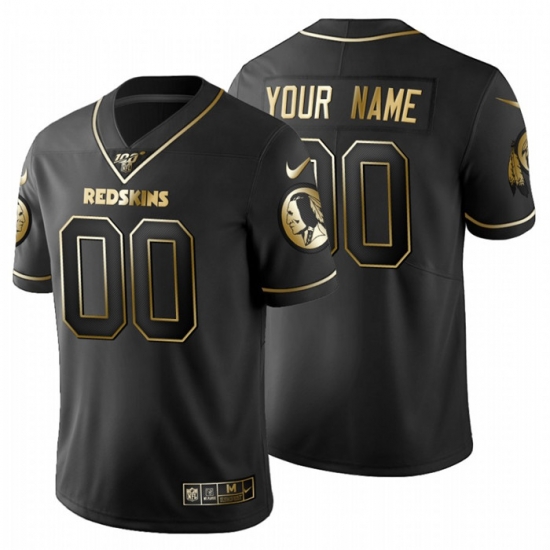 Men Women Youth Toddler Washington Redskins Custom Men Nike Black Golden Limited NFL 100 Jersey Men Women Youth Toddler Washington Redskins Custom Men Nike Black Golden Limited NFL 100 Jersey