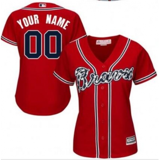 Men Women Youth All Size Atlanta Braves Cool Base Custom Jerseys Red 3 Men Women Youth All Size Atlanta Braves Cool Base Custom Jerseys Red 3