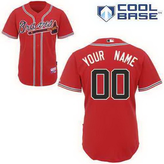 Men Women Youth All Size Atlanta Braves Cool Base Custom Jerseys Red Men Women Youth All Size Atlanta Braves Cool Base Custom Jerseys Red