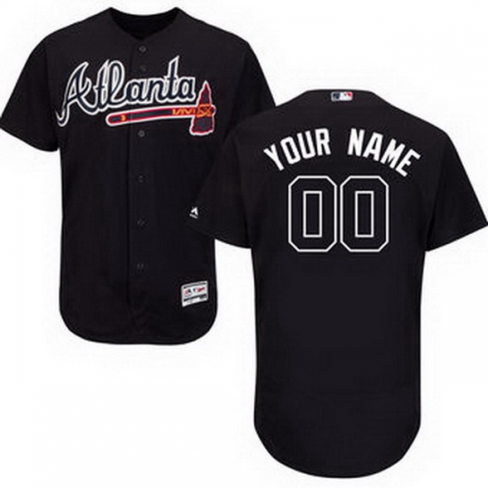 Men Women Youth All Size Atlanta Braves Flex Base Custom Jersey Navy Men Women Youth All Size Atlanta Braves Flex Base Custom Jersey Navy