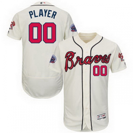 Men Women Youth All Size Atlanta Braves Flex Base Custom Pacth Jersey White Men Women Youth All Size Atlanta Braves Flex Base Custom Pacth Jersey White