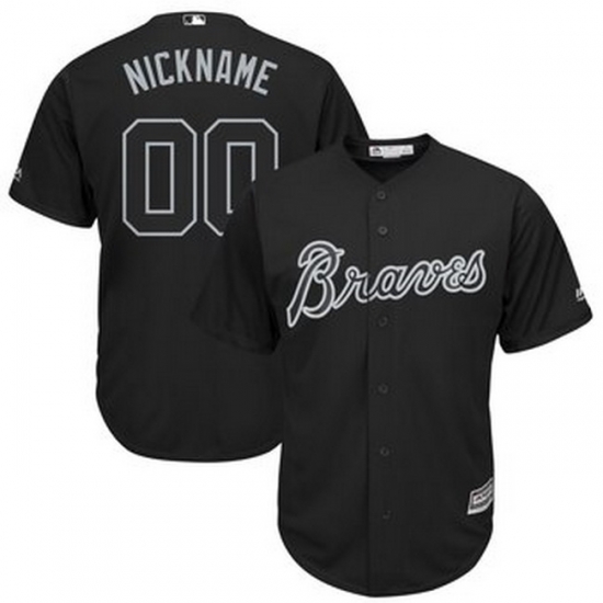 Men Women Youth Toddler All Size Atlanta Braves Majestic 2019 Players Weekend Cool Base Roster Custom Black Jersey Men Women Youth Toddler All Size Atlanta Braves Majestic 2019 Players Weekend Cool Base Roster Custom Black Jersey