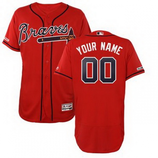Men Women Youth Toddler All Size Atlanta Braves Red Customized 150th Patch Flexbase Jersey Men Women Youth Toddler All Size Atlanta Braves Red Customized 150th Patch Flexbase Jersey
