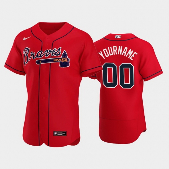 Men Women Youth Toddler Atlanta Braves Red Custom Nike MLB Flex Base Jersey Men Women Youth Toddler Atlanta Braves Red Custom Nike MLB Flex Base Jersey