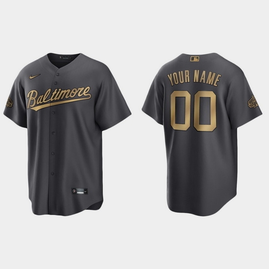 Men Women Youth Custom Baltimore Orioles 2022 Mlb All Star Game Charcoal Replica Jersey Men Women Youth Custom Baltimore Orioles 2022 Mlb All Star Game Charcoal Replica Jersey