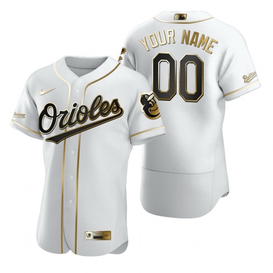 Men Women Youth Toddler Baltimore Orioles White Gold Custom Nike MLB Flex Base Jersey Men Women Youth Toddler Baltimore Orioles White Gold Custom Nike MLB Flex Base Jersey