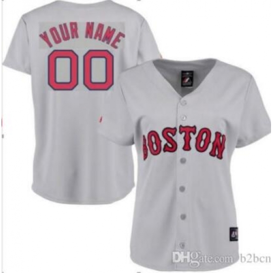 Men Women Youth All Size Boston Red Sox Majestic Grey Home Cool Base Custom Jersey Men Women Youth All Size Boston Red Sox Majestic Grey Home Cool Base Custom Jersey