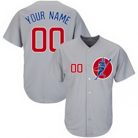 Men Women Youth Toddler All Size Chicago Cubs Gray Customized Cool Base New Design Jersey Men Women Youth Toddler All Size Chicago Cubs Gray Customized Cool Base New Design Jersey