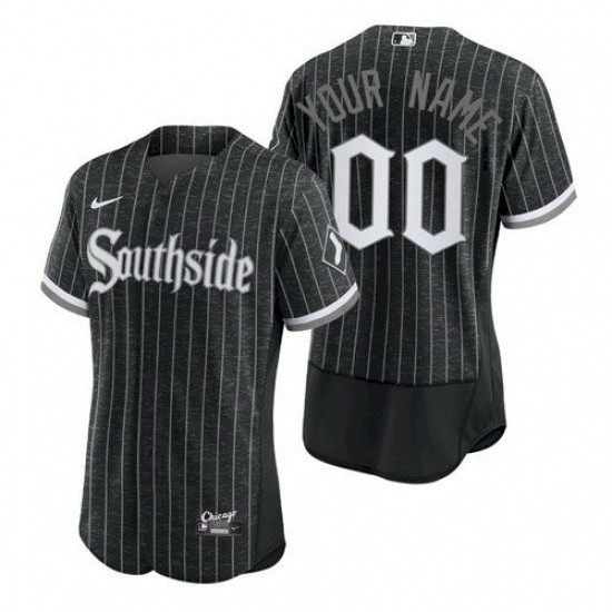 Men Women Youth Toddler Chicago White Sox Black City Edition Custom Nike MLB Flex Base Jersey Men Women Youth Toddler Chicago White Sox Black City Edition Custom Nike MLB Flex Base Jersey