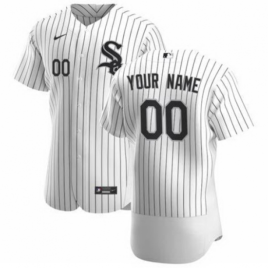 Men Women Youth Toddler Chicago White Sox White Strips Custom Nike MLB Flex Base Jersey Men Women Youth Toddler Chicago White Sox White Strips Custom Nike MLB Flex Base Jersey