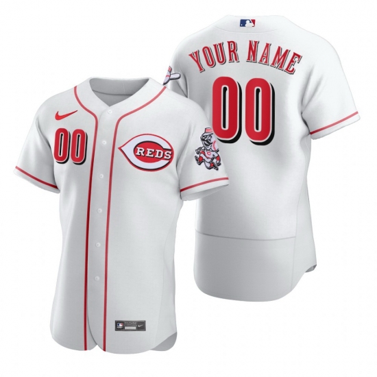 Men Women Youth Toddler Cincinnati Reds White Custom Nike MLB Flex Base Jersey Men Women Youth Toddler Cincinnati Reds White Custom Nike MLB Flex Base Jersey