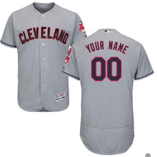 Men Women Youth All Size Cleveland Indians Custom Flex Base Jersey Grey Men Women Youth All Size Cleveland Indians Custom Flex Base Jersey Grey