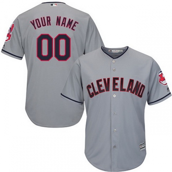 Men Women Youth Toddler All Size Authentic Grey Baseball Road Youth Jersey Customized Cleveland Indians Cool Base Men Women Youth Toddler All Size Authentic Grey Baseball Road Youth Jersey Customized Cleveland Indians Cool Base