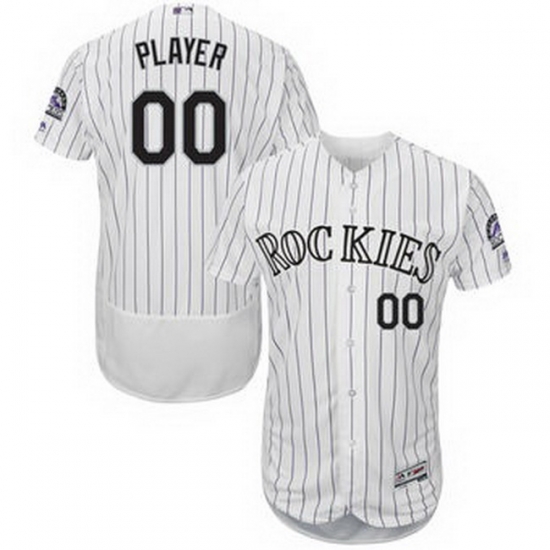 Men Women Youth All Size Colorado Rockies Custom Flex Base Jersey White Men Women Youth All Size Colorado Rockies Custom Flex Base Jersey White