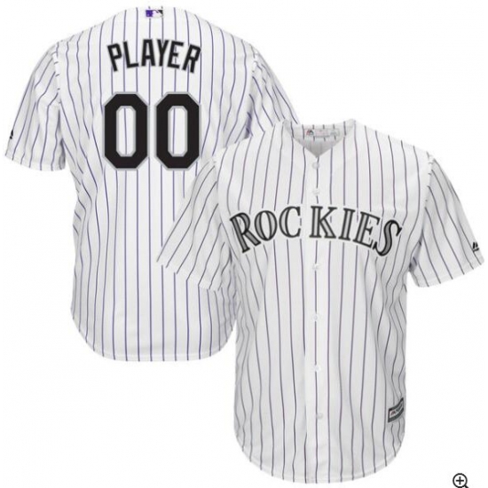 Men Women Youth All Size Colorado Rockies Customized Cool Base Jersey White Men Women Youth All Size Colorado Rockies Customized Cool Base Jersey White