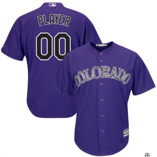 Men Women Youth All Size Colorado Rockies Purple Customized Cool Base Jersey Men Women Youth All Size Colorado Rockies Purple Customized Cool Base Jersey