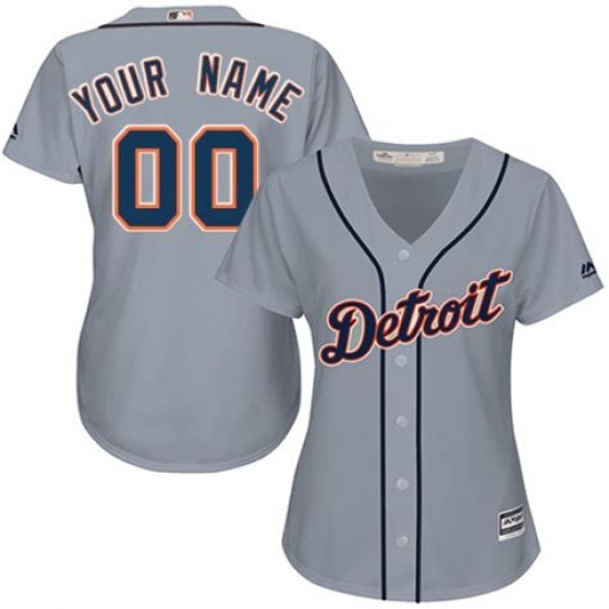 Men Women Youth All Size Detroit Tigers Majestic Grey Cool Base Custom Jersey Men Women Youth All Size Detroit Tigers Majestic Grey Cool Base Custom Jersey