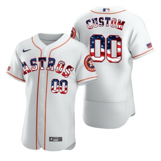 Men Women Youth Toddler Houston Astros White US Flag Fashion Custom Nike MLB Flex Base Jersey Men Women Youth Toddler Houston Astros White US Flag Fashion Custom Nike MLB Flex Base Jersey