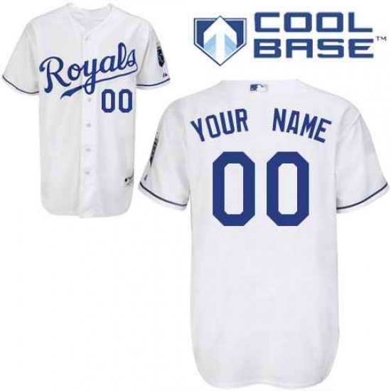 Men Women Youth All Size Kansas City Royals Cool Base Custom Jerseys White Men Women Youth All Size Kansas City Royals Cool Base Custom Jerseys White