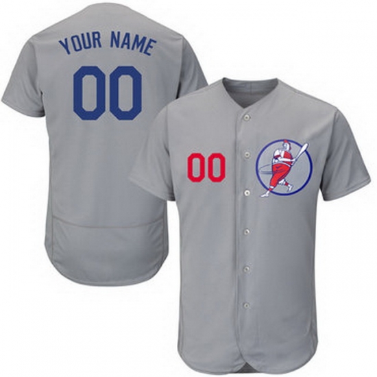 Men Women Youth Toddler All Size Los Angeles Dodgers Gray Customized Red Logo Flexbase New Design Jersey Men Women Youth Toddler All Size Los Angeles Dodgers Gray Customized Red Logo Flexbase New Design Jersey