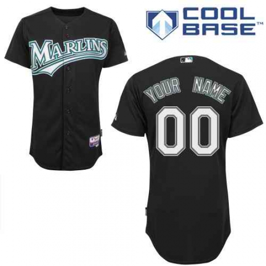 Men Women Youth All Size Florida Miami Marlins Custom Cool Base Jersey Black Men Women Youth All Size Florida Miami Marlins Custom Cool Base Jersey Black