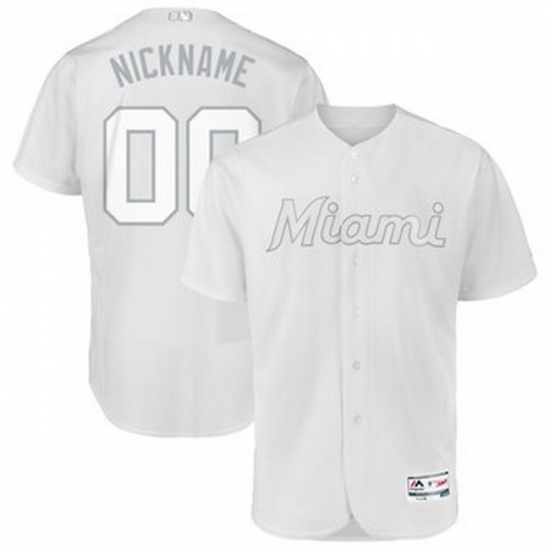 Men Women Youth Toddler All Size Miami Marlins Majestic 2019 Players Weekend Flex Base Authentic Roster Custom White Jersey Men Women Youth Toddler All Size Miami Marlins Majestic 2019 Players Weekend Flex Base Authentic Roster Custom White Jersey