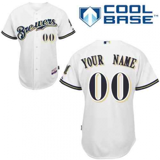 Men Women Youth All Size Milwaukee Brewers Custom Jerseys White 3 Men Women Youth All Size Milwaukee Brewers Custom Jerseys White 3
