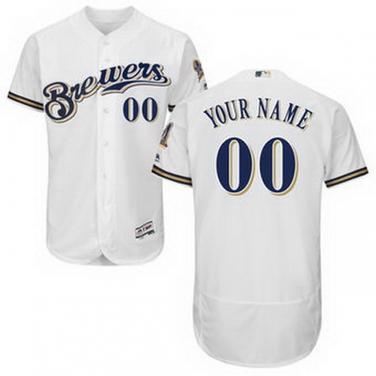 Men Women Youth All Size Milwaukee Brewers Majestic Flex Base Authentic Collection Custom Jersey Road White Men Women Youth All Size Milwaukee Brewers Majestic Flex Base Authentic Collection Custom Jersey Road White