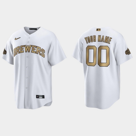 Men Women Youth Custom Milwaukee Brewers 2022 Mlb All Star Game White Replica Jersey Men Women Youth Custom Milwaukee Brewers 2022 Mlb All Star Game White Replica Jersey