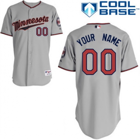 Men Women Youth All Size Minnesota Twins Majestic Cool Base Custom Jersey Grey 3 Men Women Youth All Size Minnesota Twins Majestic Cool Base Custom Jersey Grey 3