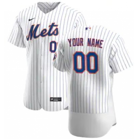 Men Women Youth Toddler New York Mets White Strips Custom Nike MLB Flex Base Jersey Men Women Youth Toddler New York Mets White Strips Custom Nike MLB Flex Base Jersey