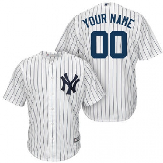 Men Women Youth All Size New York Yankees Majestic White Navy Home Cool Base Custom Jersey Men Women Youth All Size New York Yankees Majestic White Navy Home Cool Base Custom Jersey