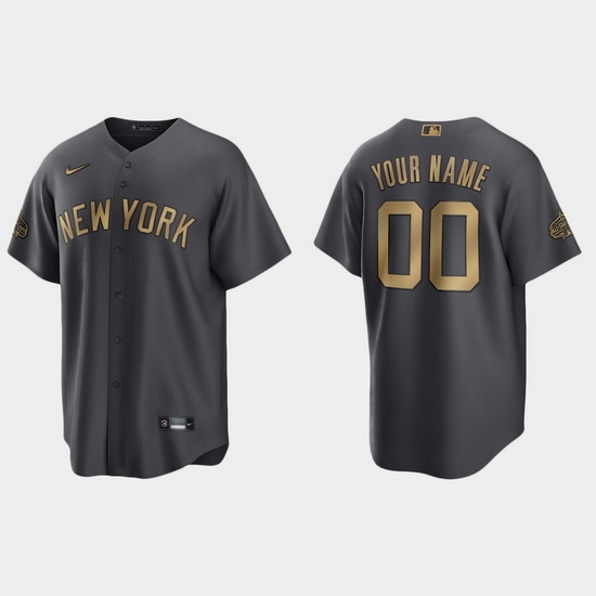 Men Women Youth Custom New York Yankees 2022 Mlb All Star Game Charcoal Replica Jersey Men Women Youth Custom New York Yankees 2022 Mlb All Star Game Charcoal Replica Jersey
