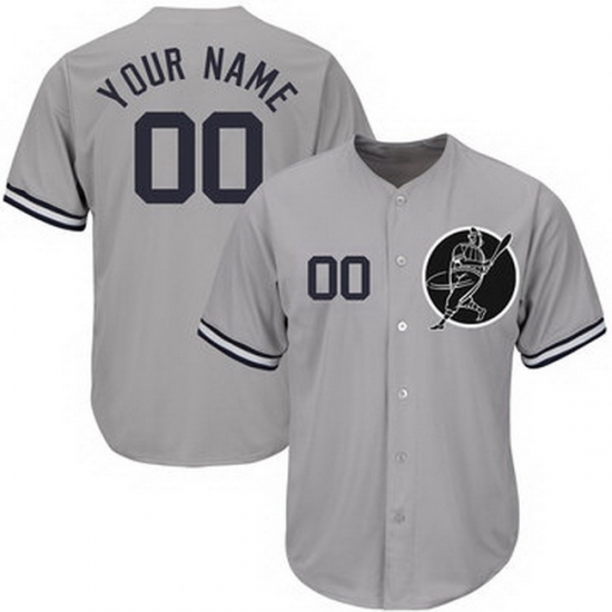 Men Women Youth Toddler All Size New York Yankees Gray Customized Cool Base New Design Jersey Men Women Youth Toddler All Size New York Yankees Gray Customized Cool Base New Design Jersey