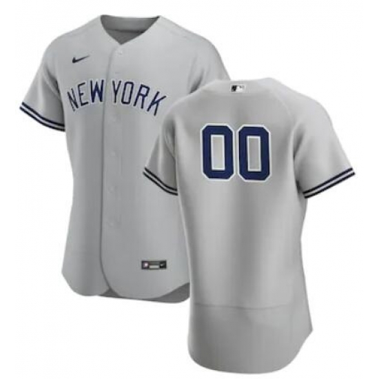 Men Women Youth Toddler New York Yankees Gray Custom Nike MLB Flex Base Jersey Men Women Youth Toddler New York Yankees Gray Custom Nike MLB Flex Base Jersey