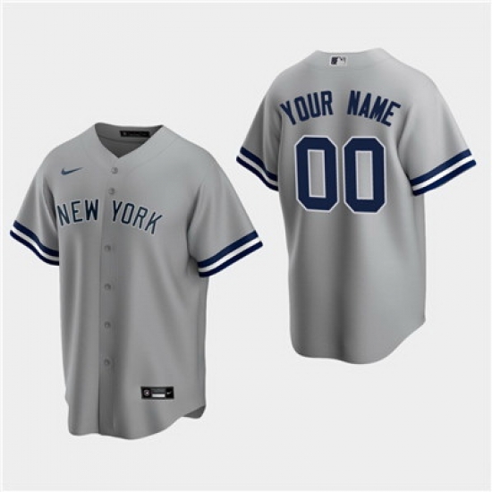 Men Women youth Custom New York Yankees Gray Road Replica Jersey Men Women youth Custom New York Yankees Gray Road Replica Jersey