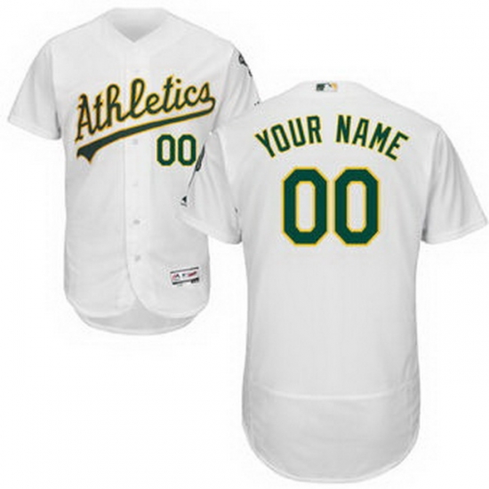 Men Women Youth All Size Oakland Athletics Majestic Home White Flex Base Authentic Collection Custom Jersey Men Women Youth All Size Oakland Athletics Majestic Home White Flex Base Authentic Collection Custom Jersey