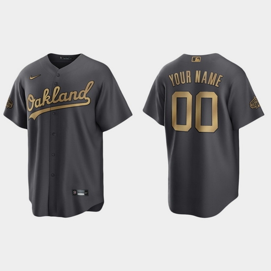 Men Women Youth Custom Oakland Athletics 2022 Mlb All Star Game Charcoal Replica Jersey Men Women Youth Custom Oakland Athletics 2022 Mlb All Star Game Charcoal Replica Jersey