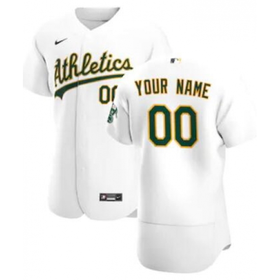 Men Women Youth Toddler Oakland Athletics White Custom Nike MLB Flex Base Jersey Men Women Youth Toddler Oakland Athletics White Custom Nike MLB Flex Base Jersey