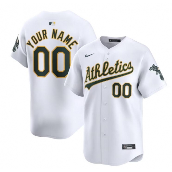 Men Women youth Oakland Athletics Active Player Custom White Home Limited Stitched Jersey Men Women youth Oakland Athletics Active Player Custom White Home Limited Stitched Jersey