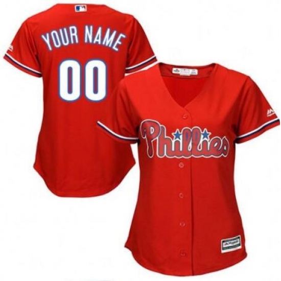 Men Women Youth All Size Philadelphia Phillies Cool Base Custom MLB Jersey Red Men Women Youth All Size Philadelphia Phillies Cool Base Custom MLB Jersey Red