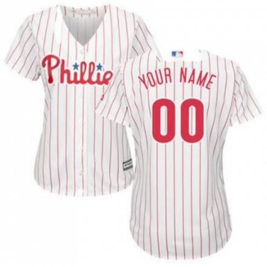 Men Women Youth All Size Philadelphia Phillies Cool Base Custom MLB Jersey White Red Strips Men Women Youth All Size Philadelphia Phillies Cool Base Custom MLB Jersey White Red Strips