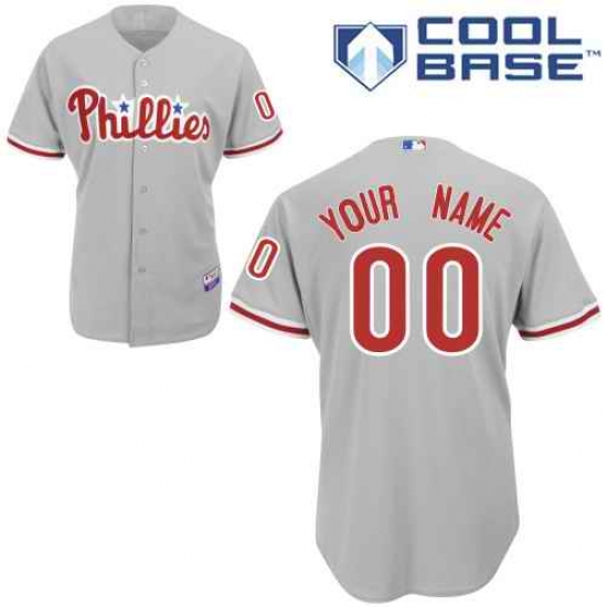 Men Women Youth All Size Philadelphia Phillies Grey Cool Base Man Custom Jerseys 3 Men Women Youth All Size Philadelphia Phillies Grey Cool Base Man Custom Jerseys 3