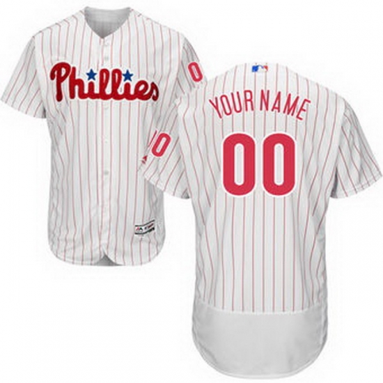 Men Women Youth All Size Philadelphia Phillies Majestic Home White Scarlet Flex Base Authentic Collection Custom Jersey Men Women Youth All Size Philadelphia Phillies Majestic Home White Scarlet Flex Base Authentic Collection Custom Jersey