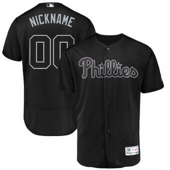 Men Women Youth Toddler All Size Philadelphia Phillies Majestic 2019 Players Weekend Flex Base Authentic Roster Custom Black Jersey Men Women Youth Toddler All Size Philadelphia Phillies Majestic 2019 Players Weekend Flex Base Authentic Roster Custom Black Jersey