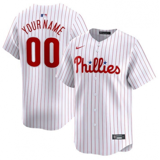 Men Women youth Philadelphia Phillies Active Player Custom White Home Limited Stitched Jersey Men Women youth Philadelphia Phillies Active Player Custom White Home Limited Stitched Jersey